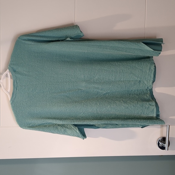 Eileen Fisher Aqua Sweater 1X - Picture 3 of 5
